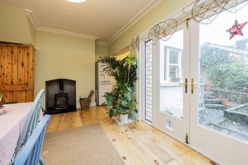 The kitchen's double doors at 17 Kenmare Parade, Phibsborough, Dublin 7
